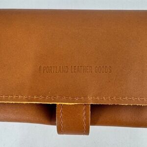 NEW Portland Leather Goods Women's Triifold Wallet Large Honey